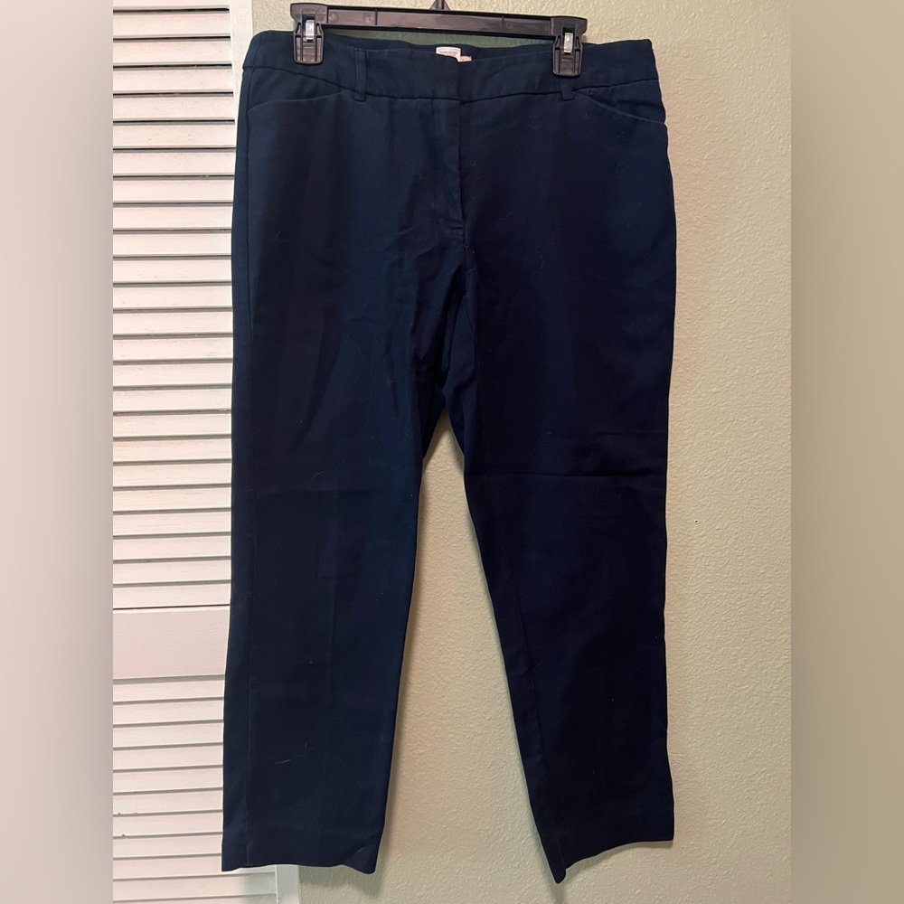 Roz & Ali Women's Dark Blue Dress Pants